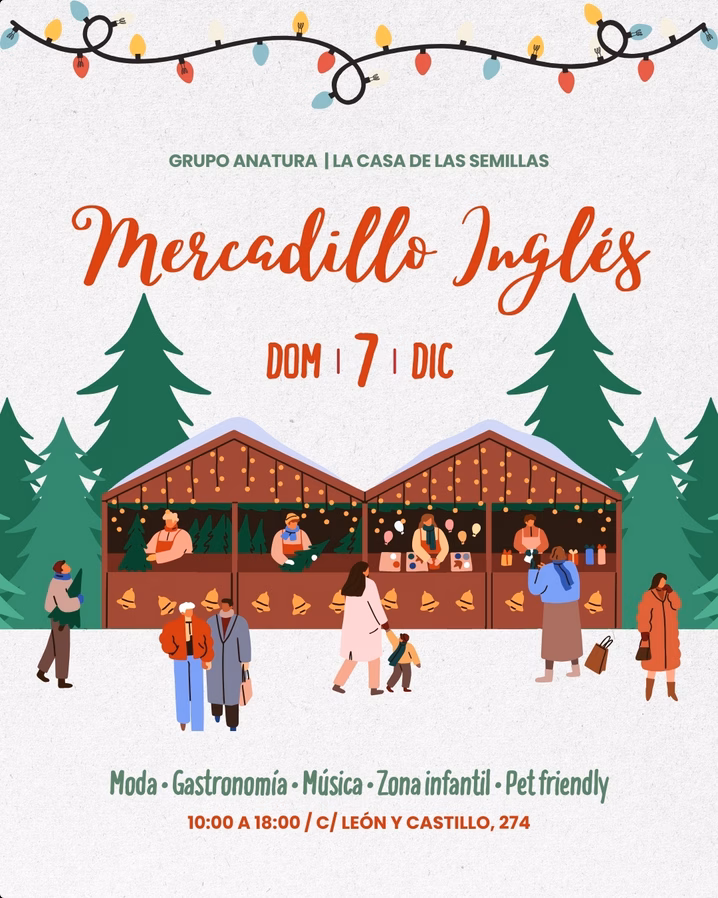 Market - Mercadillo inglés de Navidad en la Casa de Las Semillas de Las Palmas de Gran Canaria.