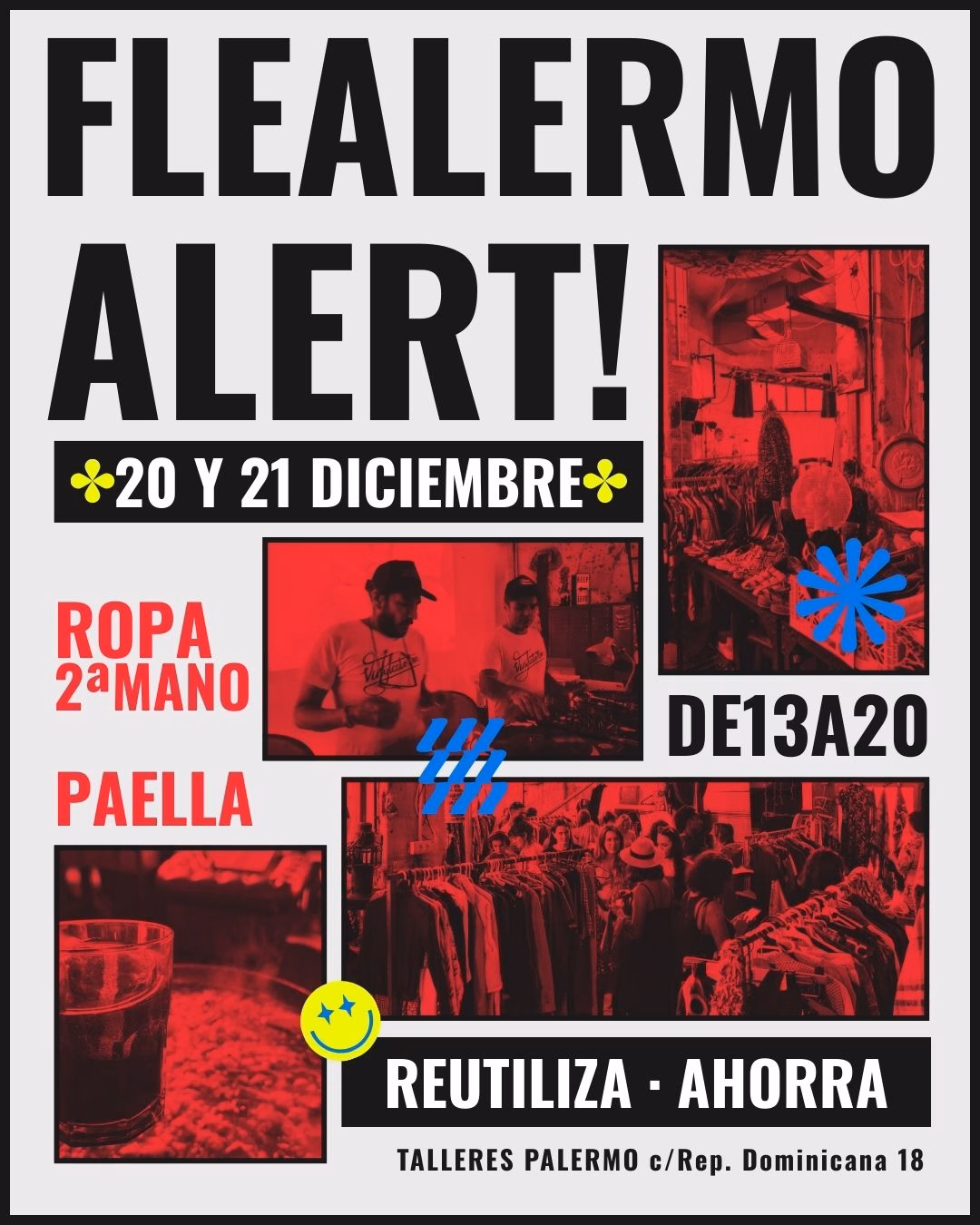 Vuelve el Market Flealermo de ropa reutilizada en Talleres Palermo, Las Palmas de Gran Canaria.