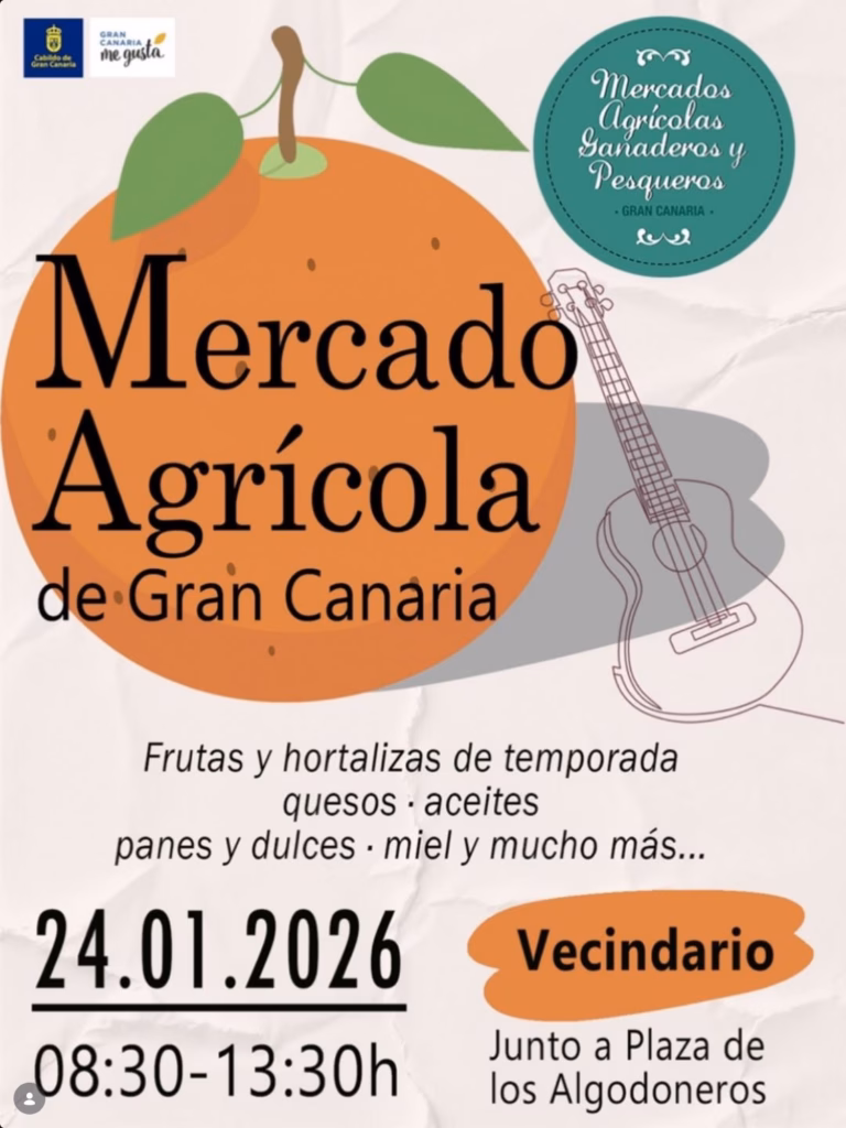 Mercado Agrícola de Gran Canaria en Vecindario, junto a la Plaza de los Algodoneros, Gran Canaria.