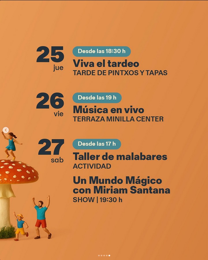 Actividades Minilla Center 4ª semana Septiembre