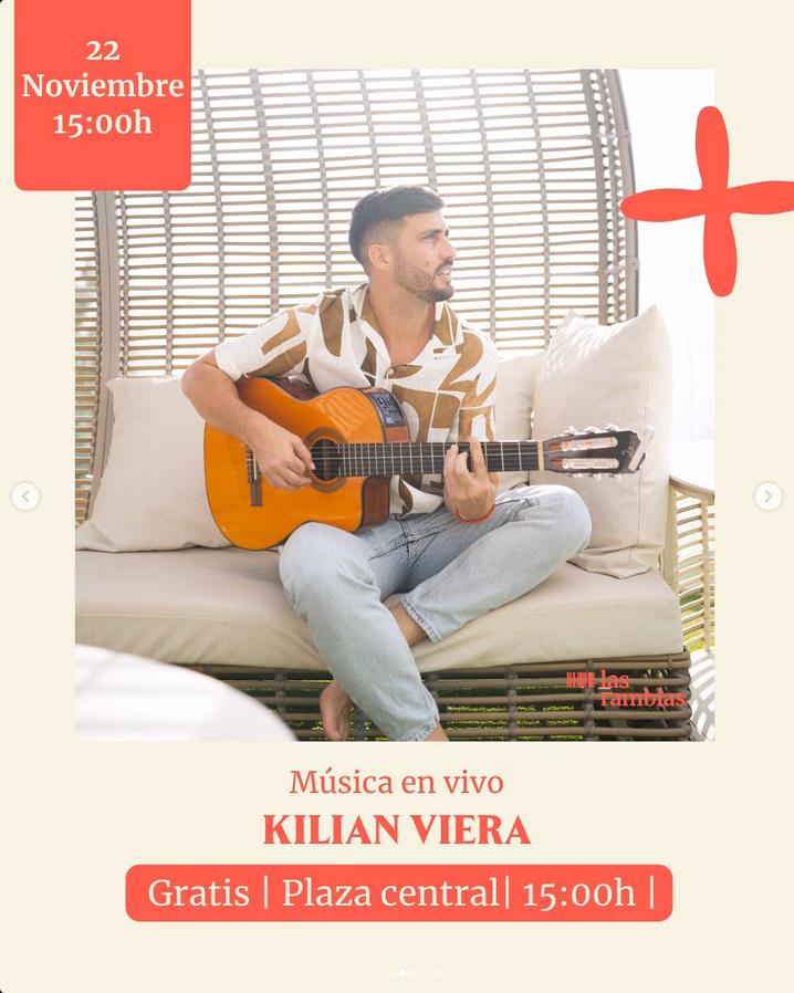 Música - Actuación de Kilian Viera en el CC Las Ramblas, Las Palmas de Gran Canaria.