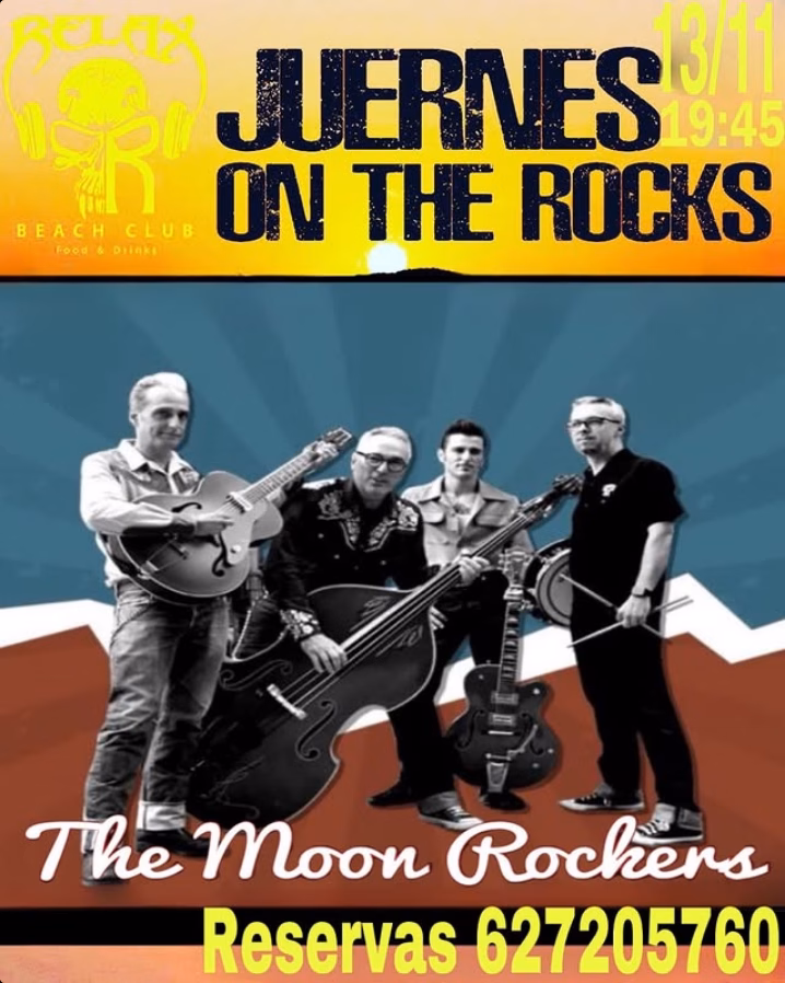 Concierto de The Moon Rockers en en Relax Beach Club, San Agustín, San Bartolomé de Tirajana, Gran Canaria.