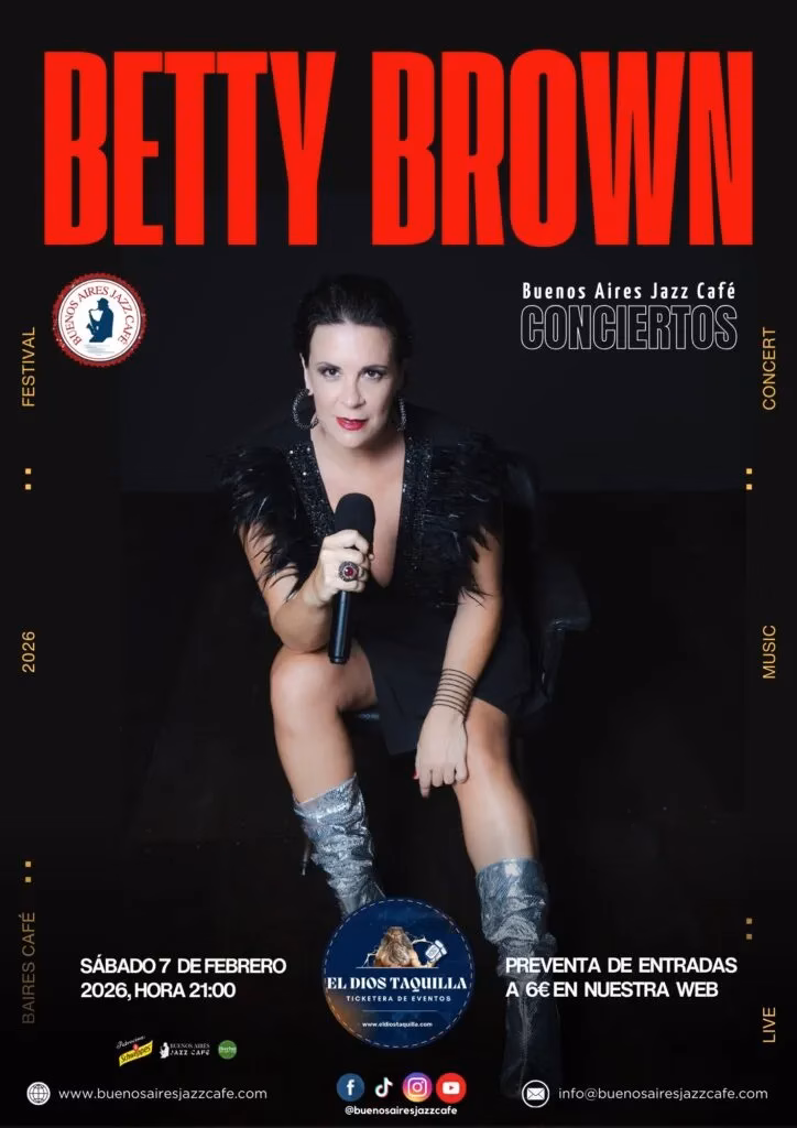 Concierto Baires – Betty Brown con “Dival del Soul” en Buenos Aires Jazz Café, Las Palmas de Gran Canaria.