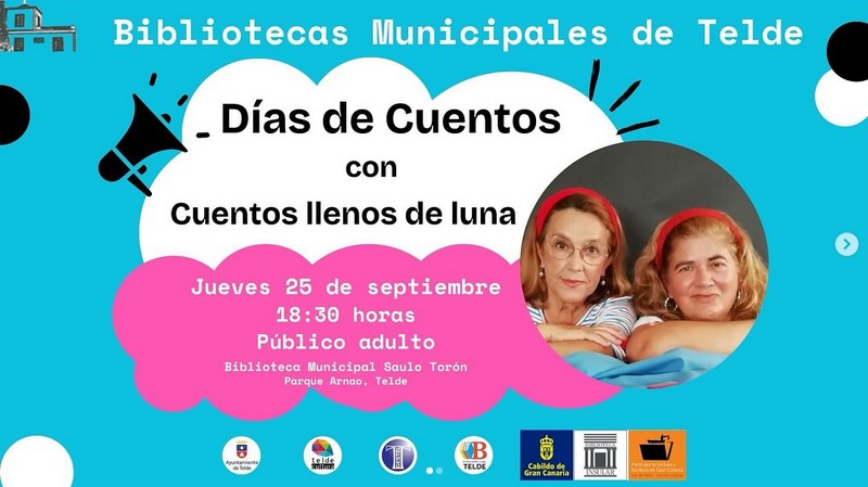Narración - Cuentos llenos de luna en la Biblioteca Municipal Saulo Torón de Telde, Gran Canaria.