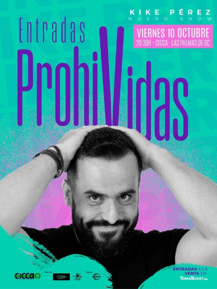 Humor con "Entradas ProhiVidas" de Kike Pérez en el Centro Cultural CICCA, Las Palmas de Gran Canaria.