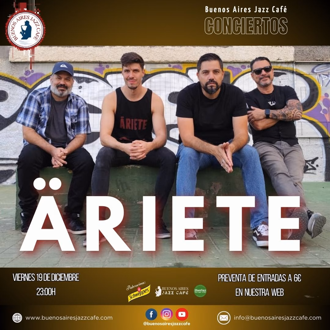 Concierto Baires - Äriete en Buenos Aires Jazz Café, Las Palmas de Gran Canaria.