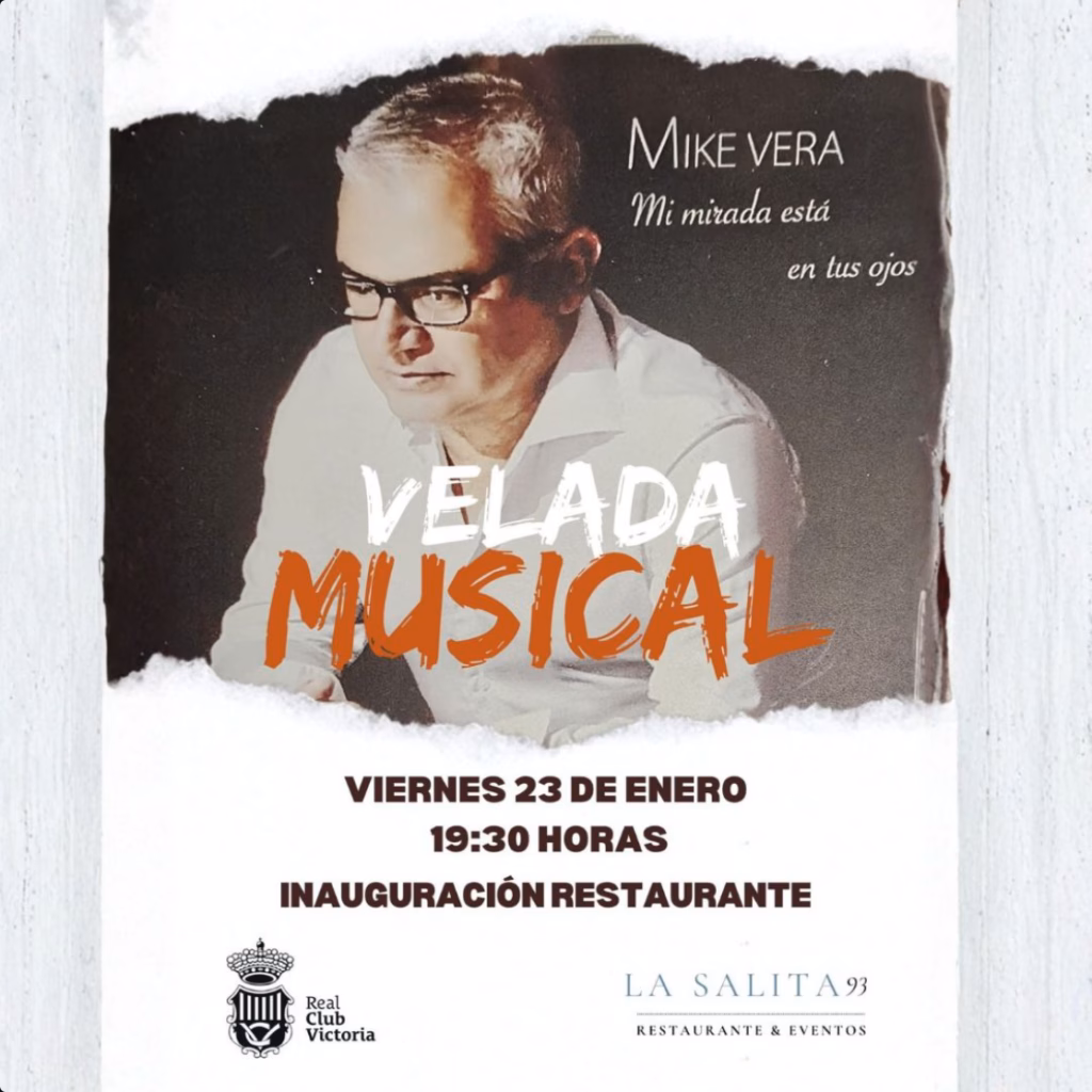 Música - Mike Vera en el Salón Restaurante del Real Club Victoria de Las Palmas de Gran Canaria.