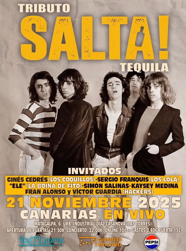 Concierto – Tributo Salta! Tequila en La Sala Canarias en Vivo, Las Palmas de Gran Canaria.