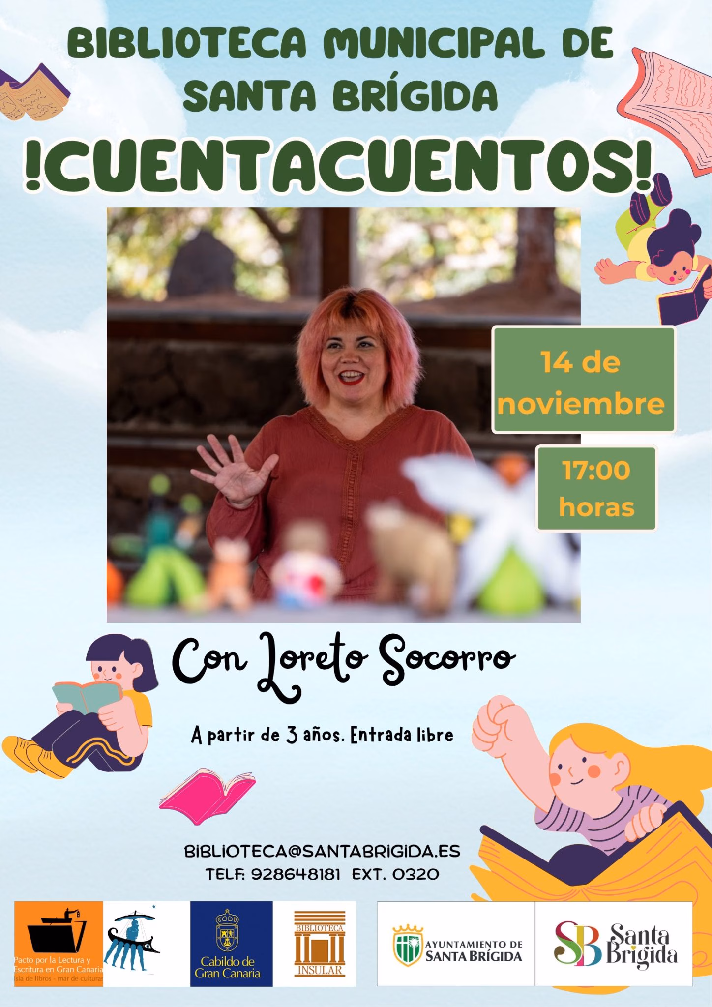Infantil - Cuentacuentos en la Biblioteca Municipal de Santa Brígida, Gran Canaria.