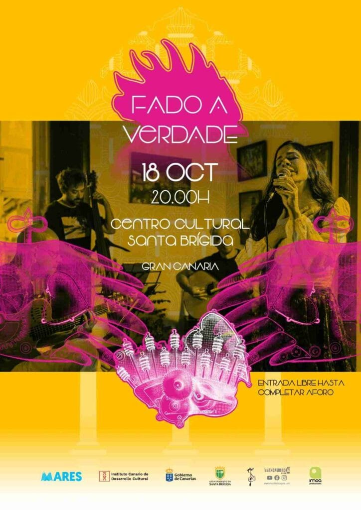 El Centro Cultural de Santa Brígida, Gran Canaria, acoge un recital de música de Fado a Verdade el próximo 18 de octubre, a las 20:00 horas.