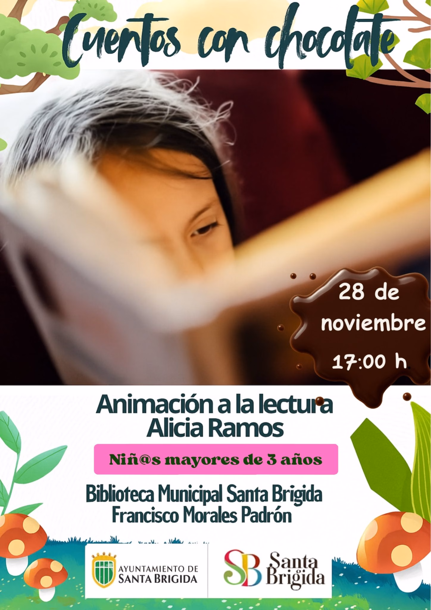 Infantil - Cuentos con Chocolate en la Biblioteca Municipal de Santa Brígida, Gran Canaria.