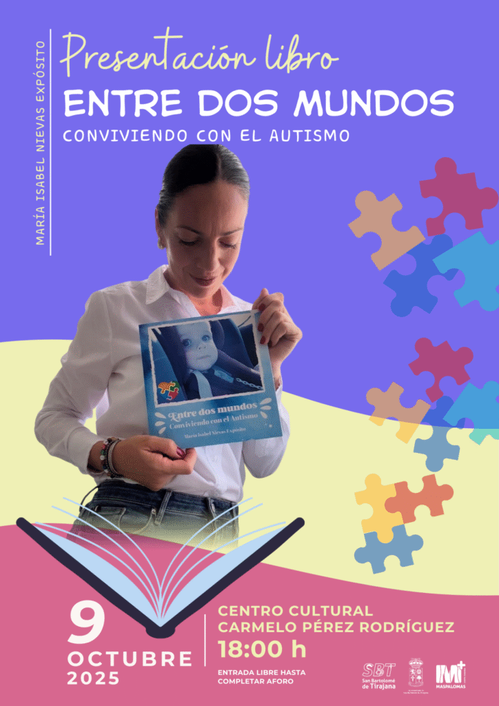 Presentación del Libro "Entre dos mundos" de María Nievas Expósito en el Centro Cultural Pérez Rodríguez de San Bartolomé de Tirajana, Gran Canaria.