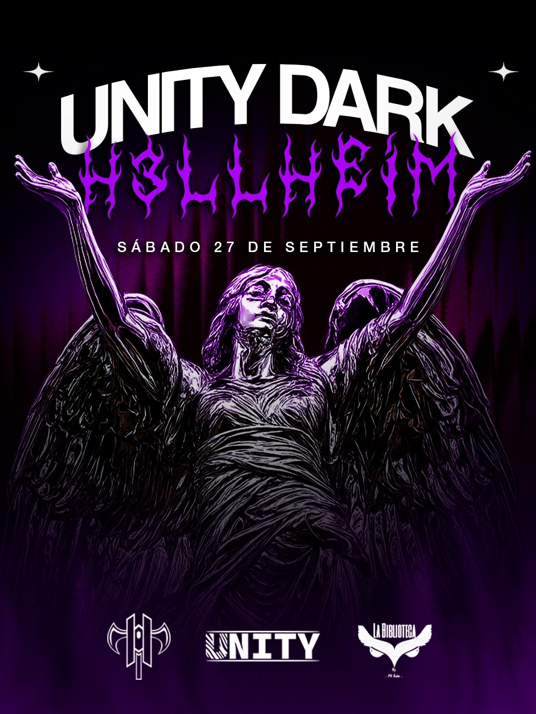 Fiesta - Unity Dark en la discoteca La Biblioteca de Vegueta, Las Palmas.