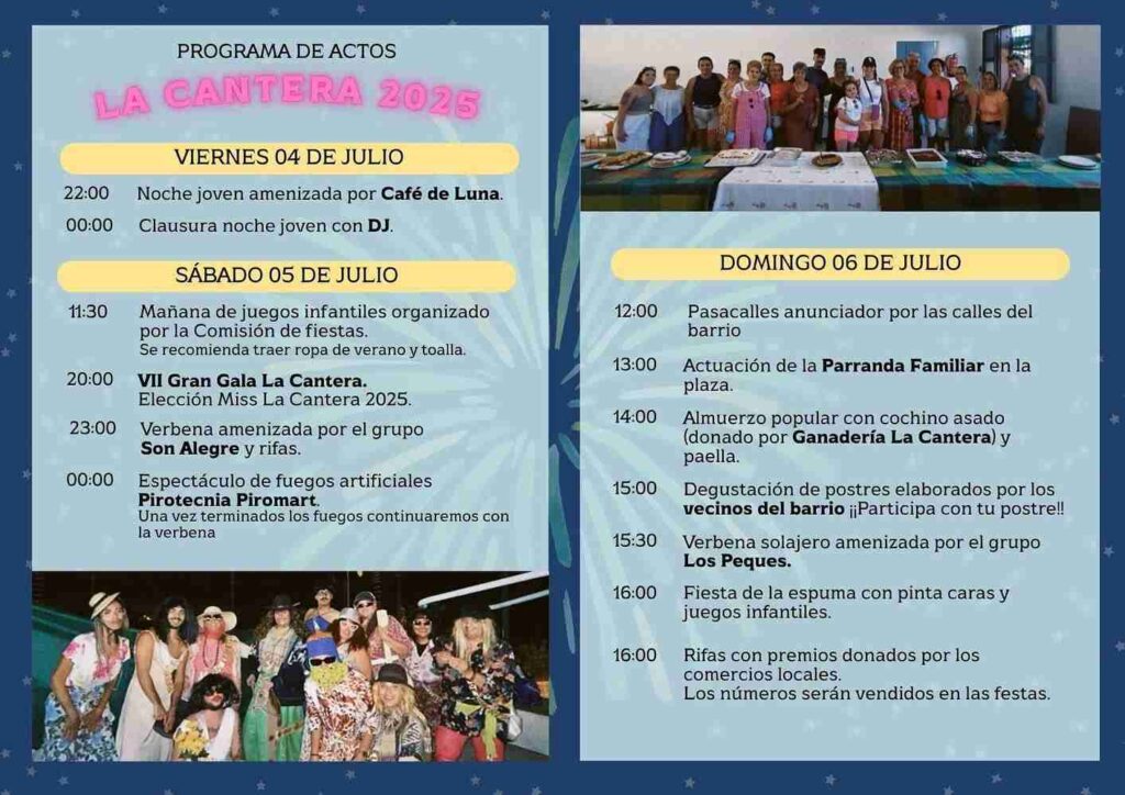 Fiestas - La Cantera Valsequillo