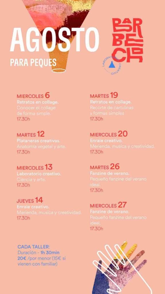Talleres Agosto Para Peques