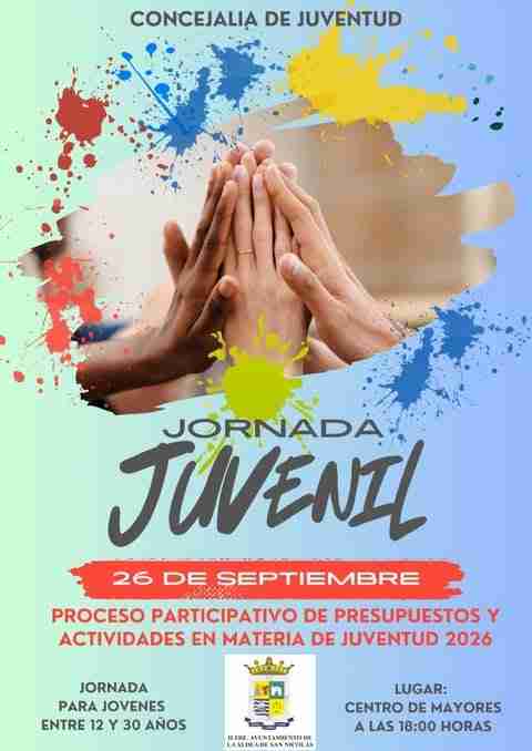 Jornada Juvenil en el Centro de Mayores de La Aldea de San Nicolás, Gran Canaria.