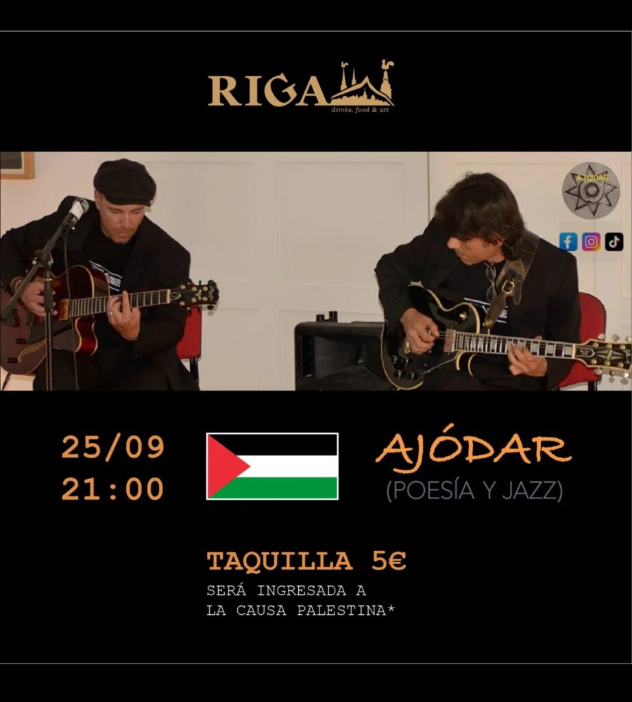 Música - Ajódar, poesía y jazz en RIGA Art Café, Las Palmas de Gran Canaria.