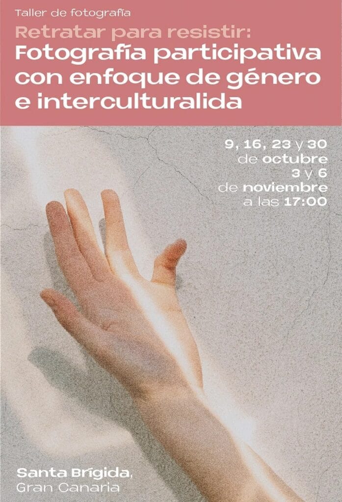 Taller de fotografía "Retratar para resistir" en la Agencia de Extensión Agraria de Santa Brígida, Gran Canaria.