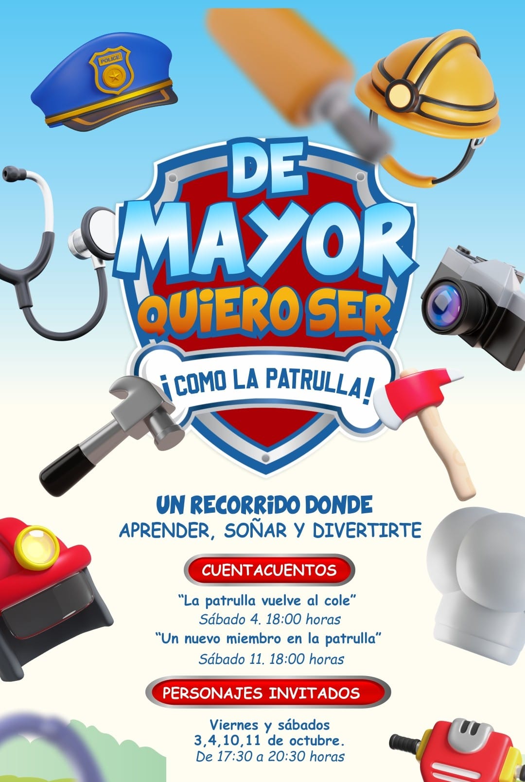 Infantil - "De mayor quiero ser como la patrulla" en el CC La Ballena, Las Palmas de Gran Canaria.
