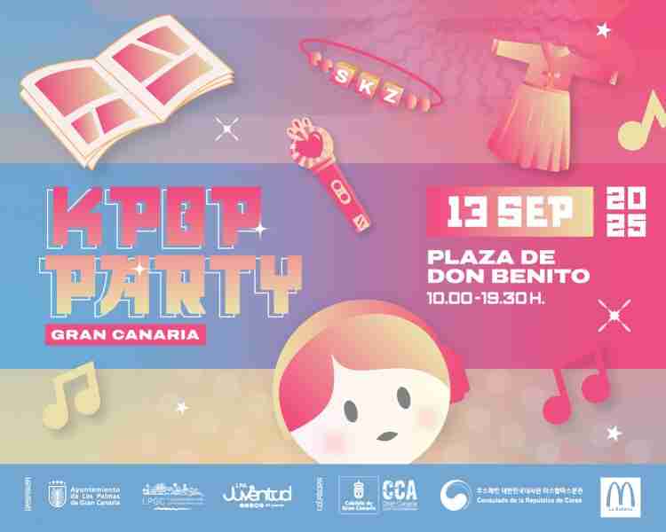 K-Pop Party Gran Canaria en la Plaza de Don Benito, Schamann, Las Palmas de Gran Canaria.
