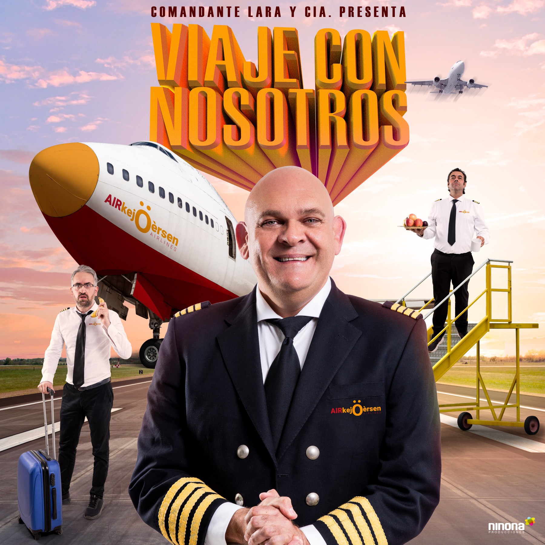 Teatro y Humor - Comandante Lara & Cía. en el Auditorio Alfredo Kraus, Las Palmas de Gran Canaria.