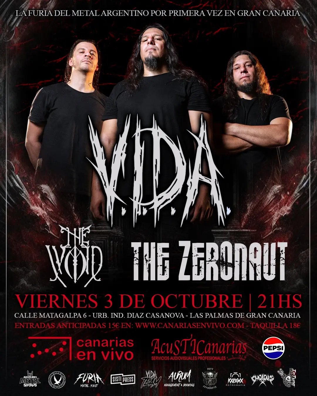 Festival - Furia Metal Fest en la Sala Canarias En Vivo, Las Palmas de Gran Canaria.