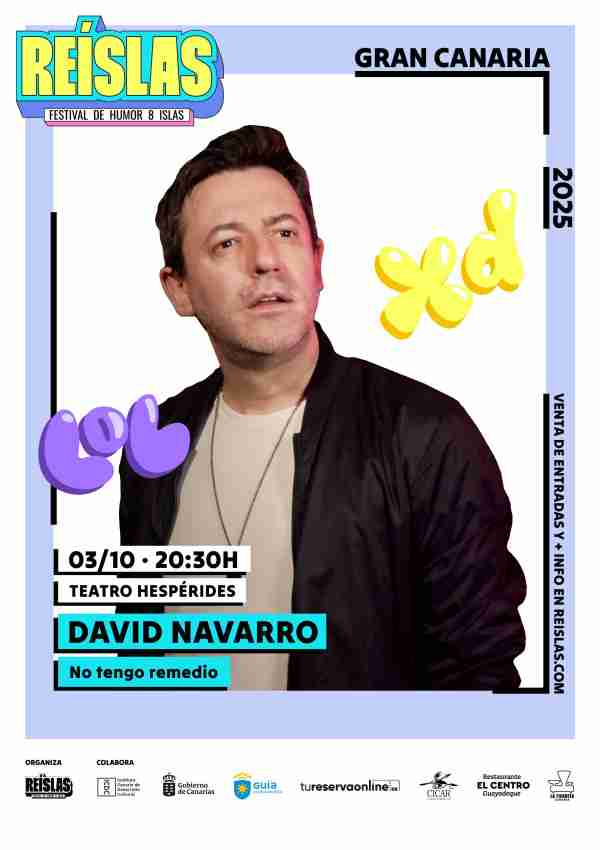 Humor - "No tengo remedio" de David Navarro en el Teatro Hespérides de Guía, Gran Canaria.