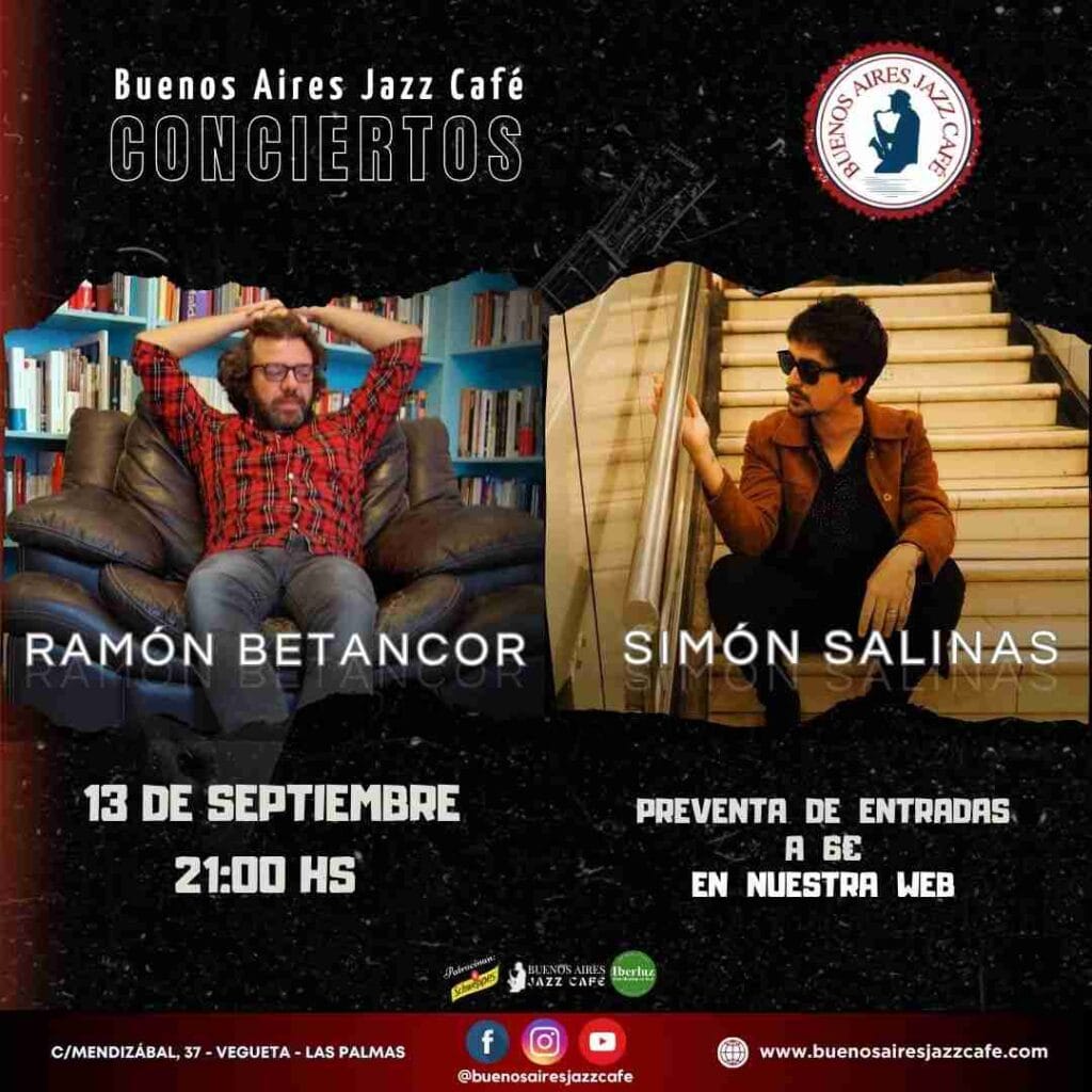 Concierto Baires – Simón Salinas y Ramón Betancor en Buenos Aires Jazz Café, Las Palmas de Gran Canaria.