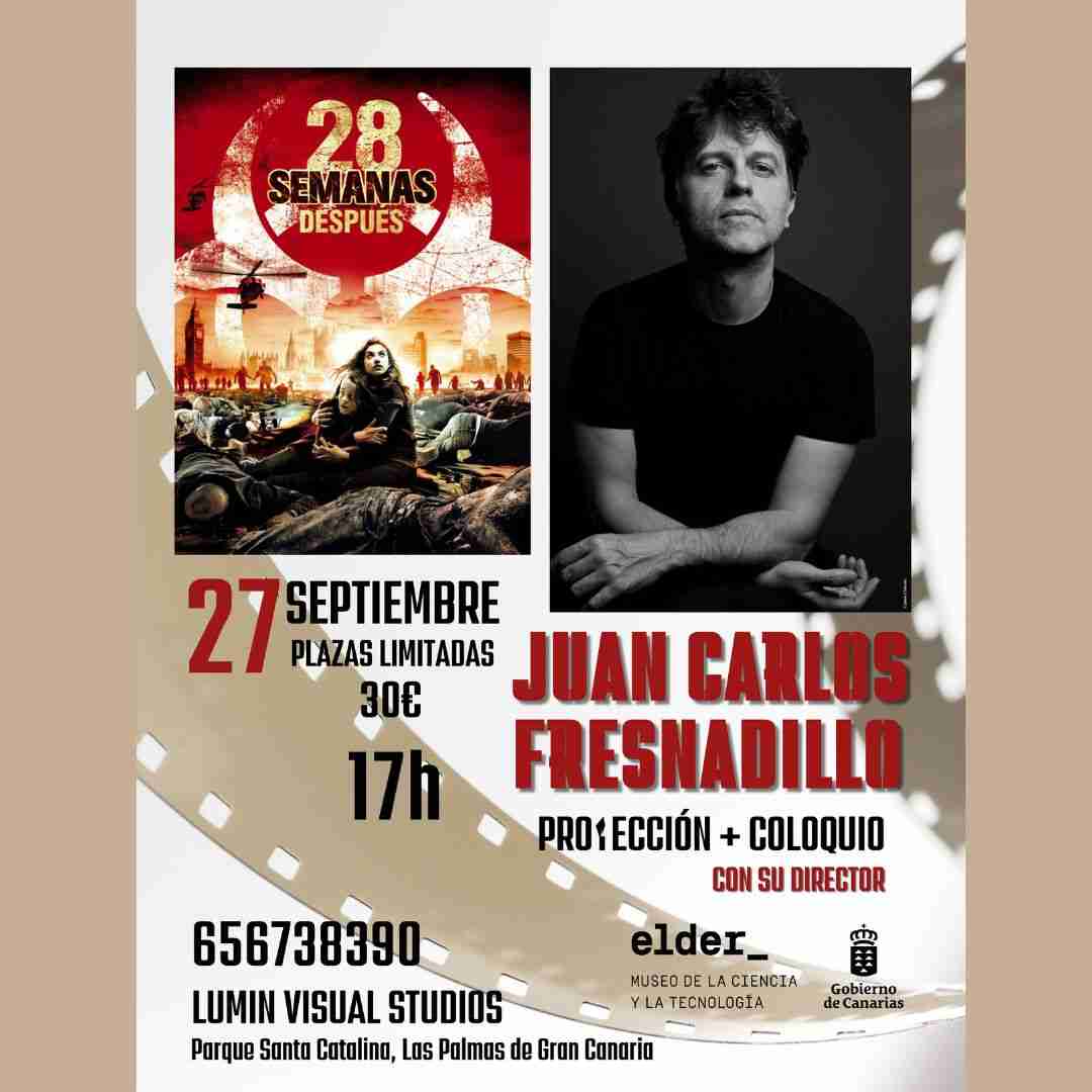 Proyección de la película "28 semanas después" y coloquio con Juan Carlos Fresnadillo en el Museo Elder dentro del Ciclo Efecto Cinema, en Las Palmas de Gran Canaria.