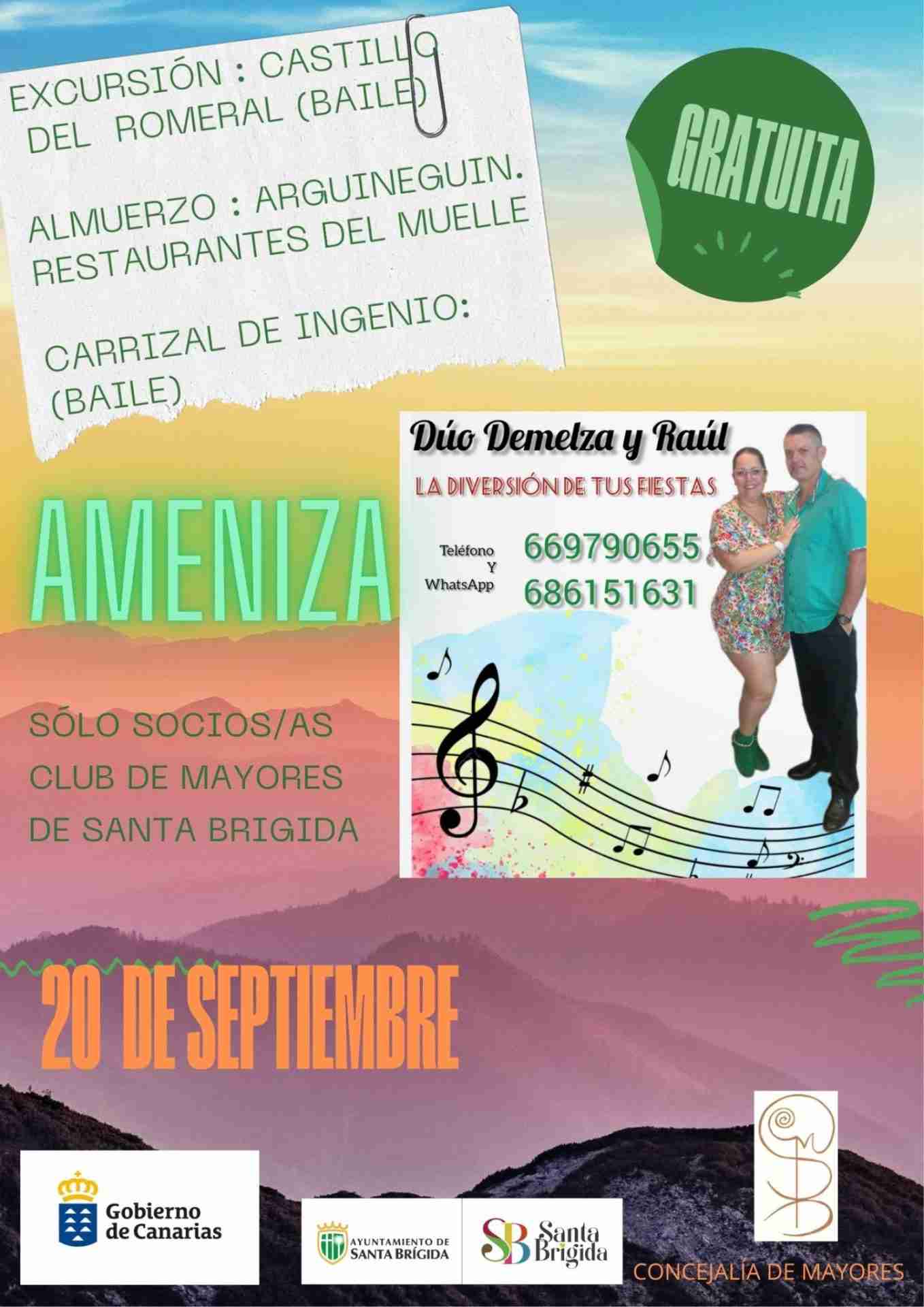 Excursión para Mayores de Santa Brígida a Castillo del Romeral y Carrizal organizada por el Club Municipal de Mayores de Santa Brígida, Gran Canaria.