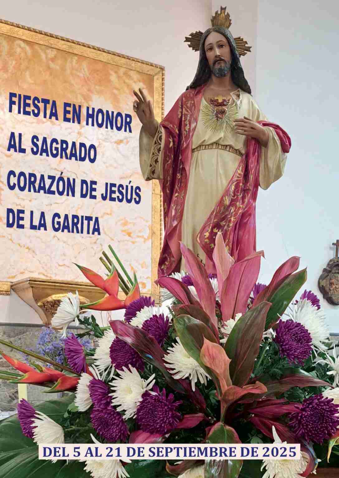 Programa de las Fiestas del Sagrado Corazón en La Garita, Telde, Gran Canaria
