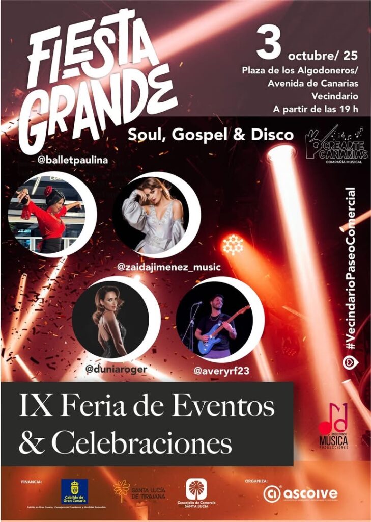 IX Feria de Eventos y Celebraciones en la Plaza de los Algodoneros, Vecindario, Santa Lucía, Gran Canaria.