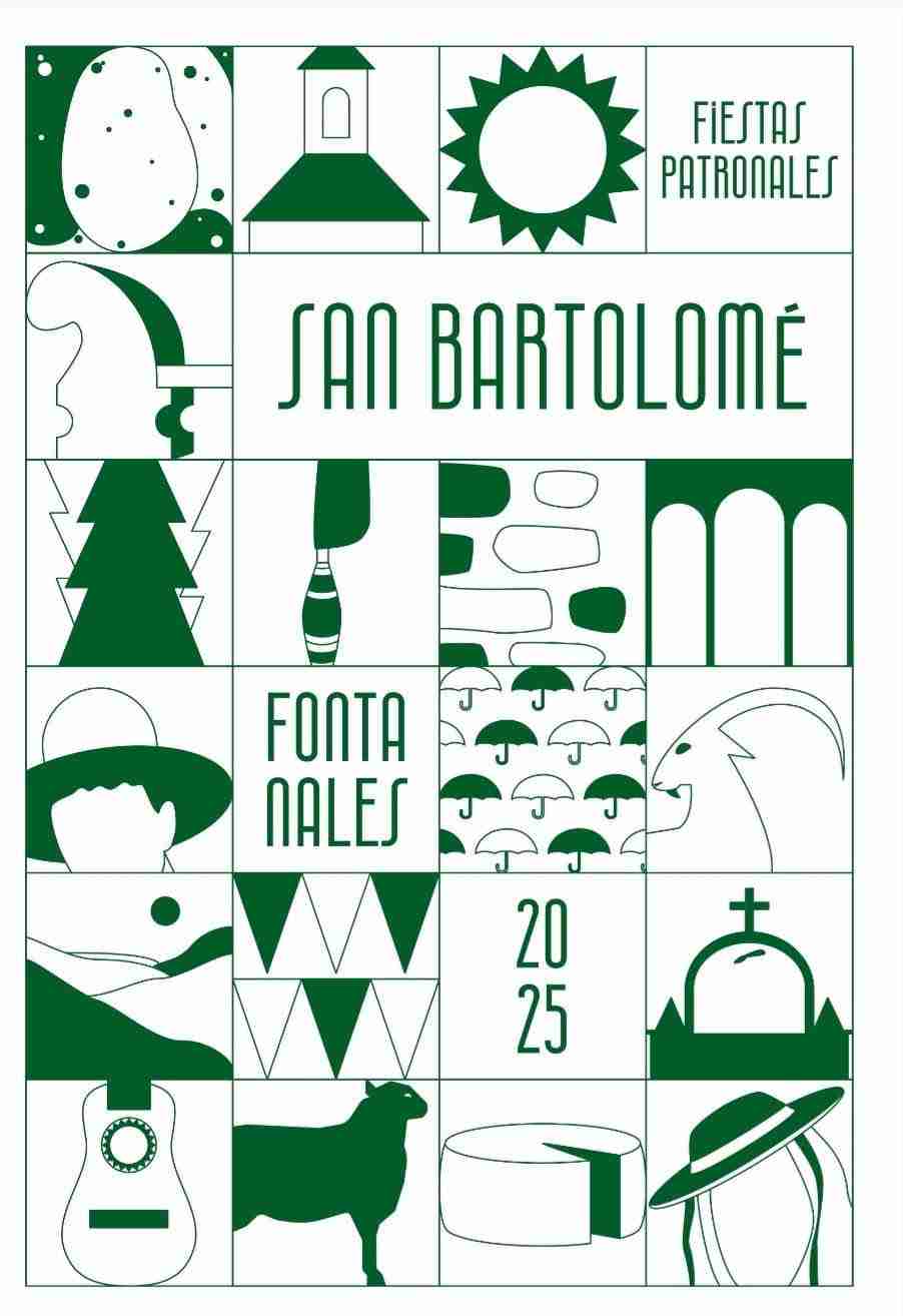Programa de las Fiestas de San Bartolomé en Fontanales, Moya, Gran Canaria