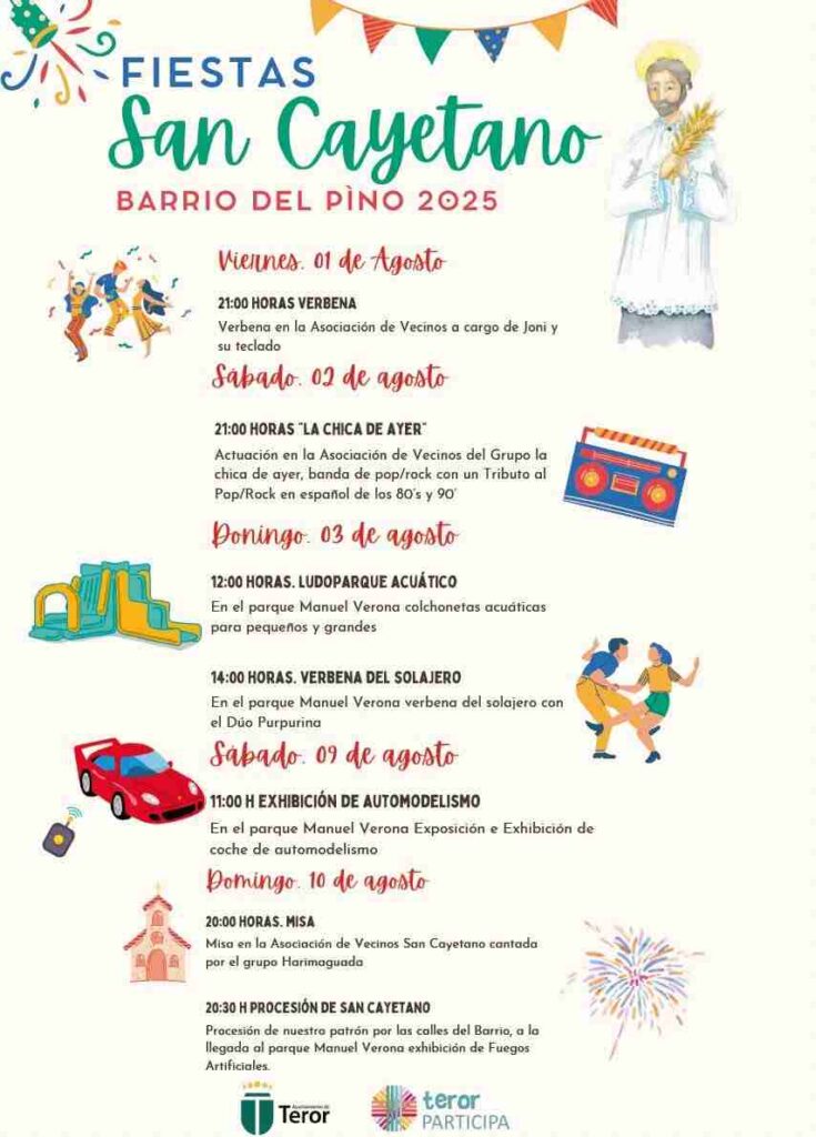 Fiestas de San Cayetano en el Barrio del Pino, Teror