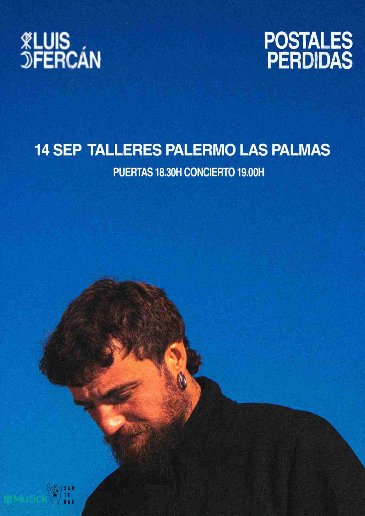 Concierto de Luis Fercán con «Postales Perdidas», su nuevo disco, en Talleres Palermo, Las Palmas de Gran Canaria.