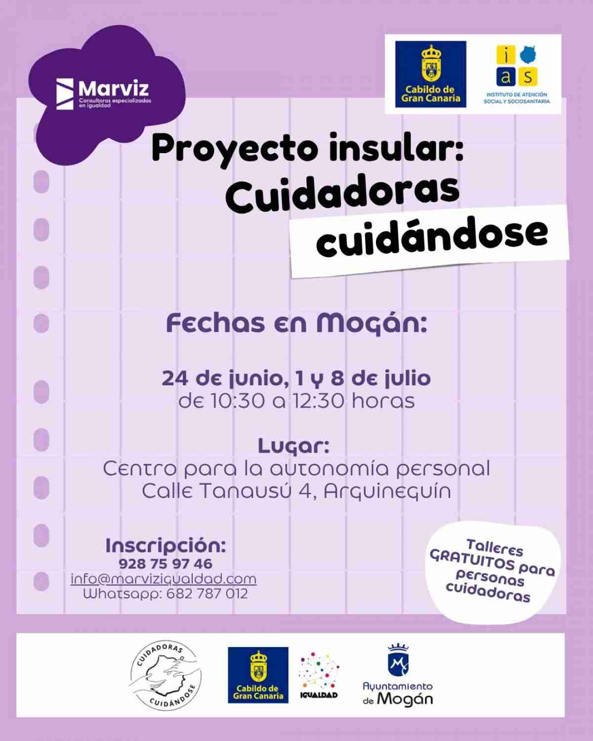 Taller - Cuidadoras cuidándose - Mogán
