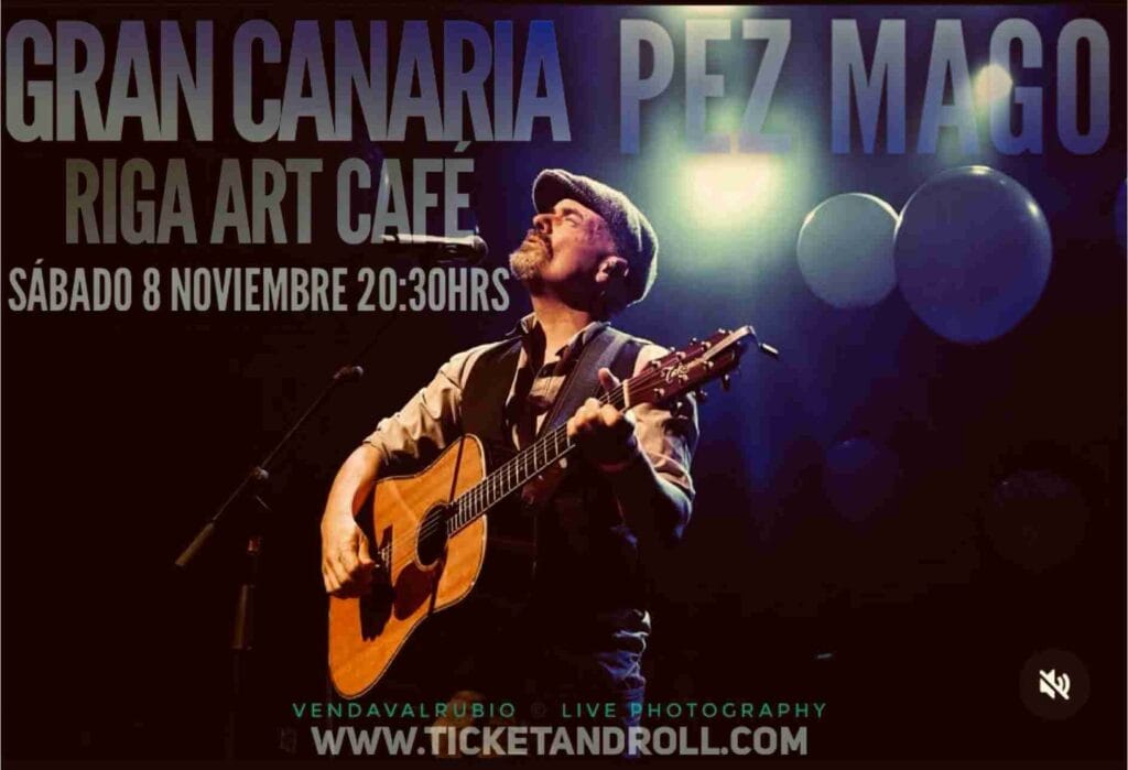 Concierto de Pez Mago en Riga Art Café, Las Palmas de Gran Canaria.
