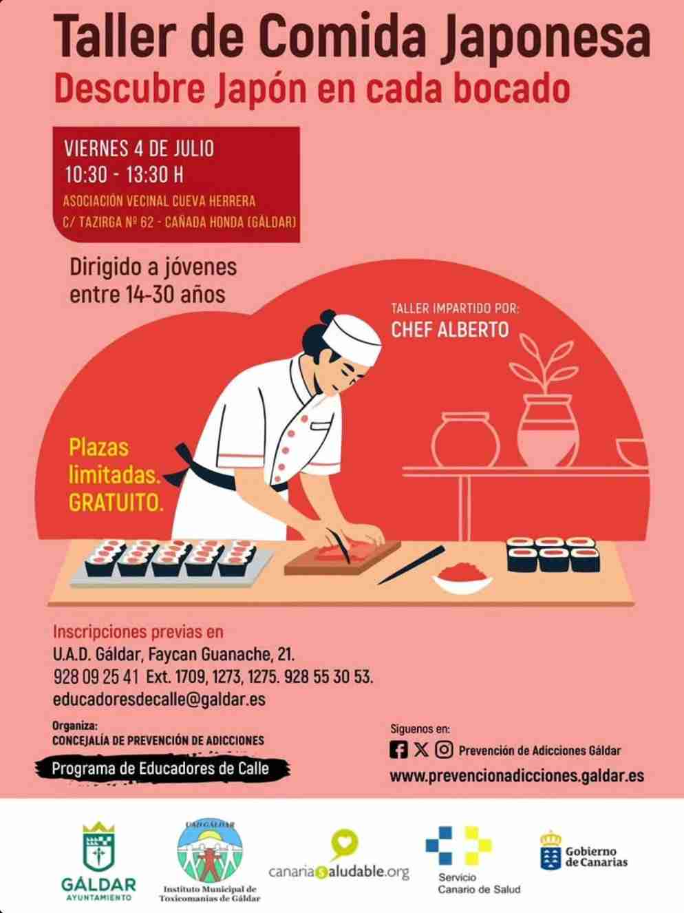 Taller - Comida Japonesa para jóvenes