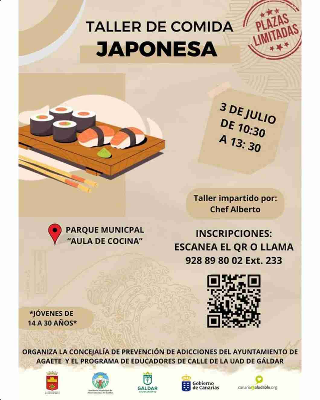 Taller - Comida Japonesa para jóvenes - Agaete