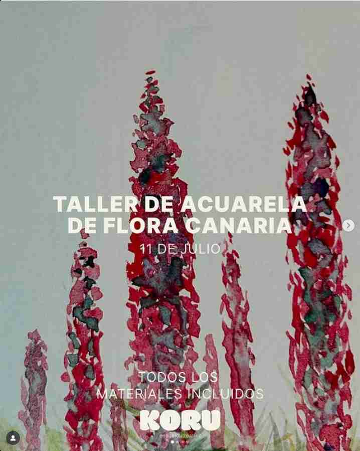Taller - Acuarela de Flora Canaria