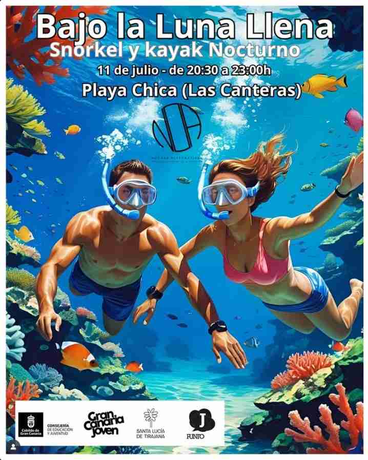 Taller - Snorkel y kayak nocturno