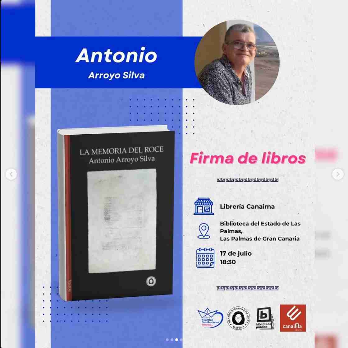 Literatura - Firma de libros: "La memoria del roce"