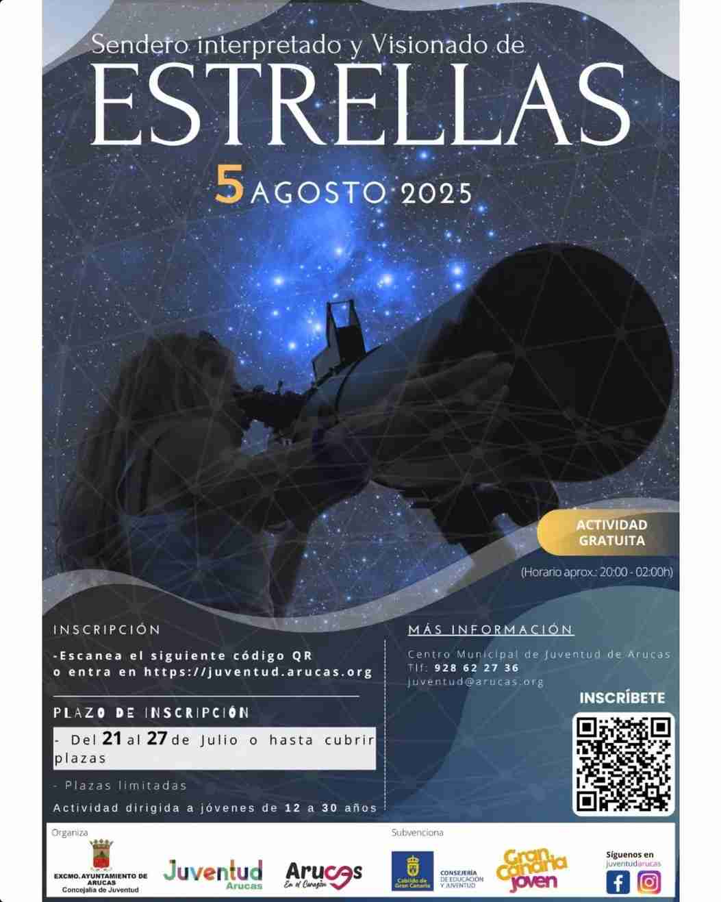 Senderismo y visionado de estrellas