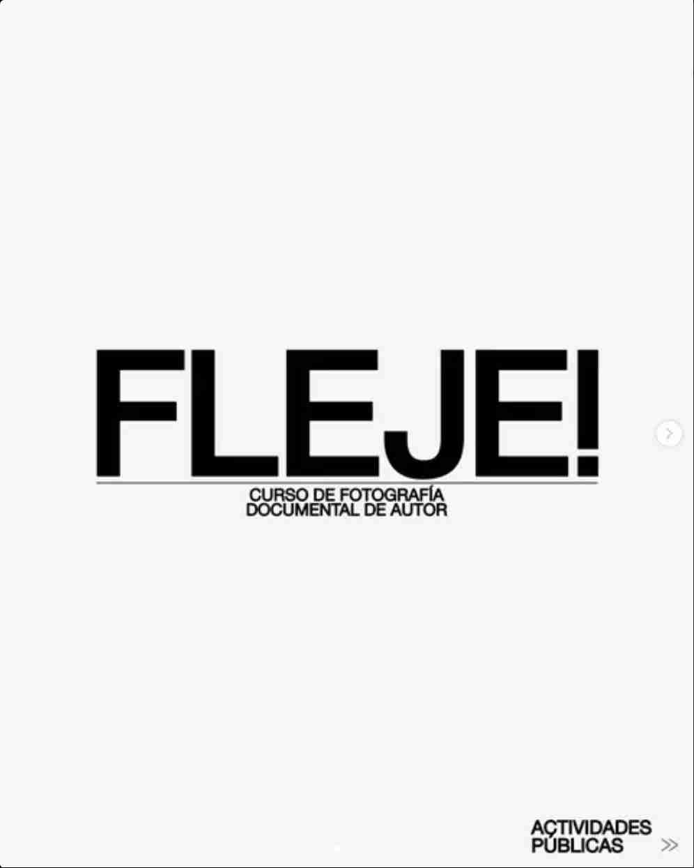 FLEJE - Actividades públicas