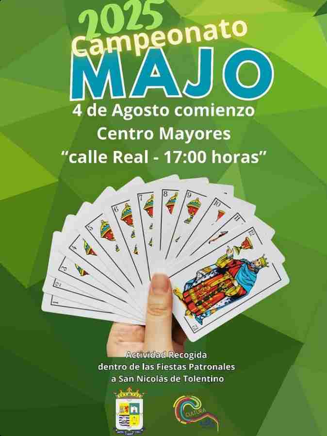 Juegos - Campeonato de Majo en el Centro de Mayores de La Aldea de San Nicolás, Gran Canaria.