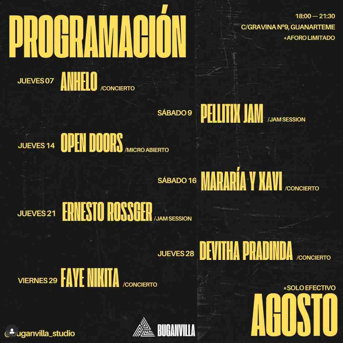 Programa Buganvilla Studio Agosto 2025