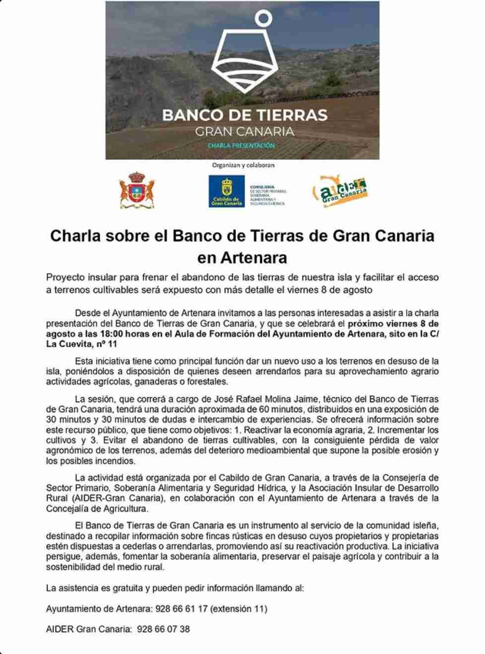 Charla - Banco de tierras