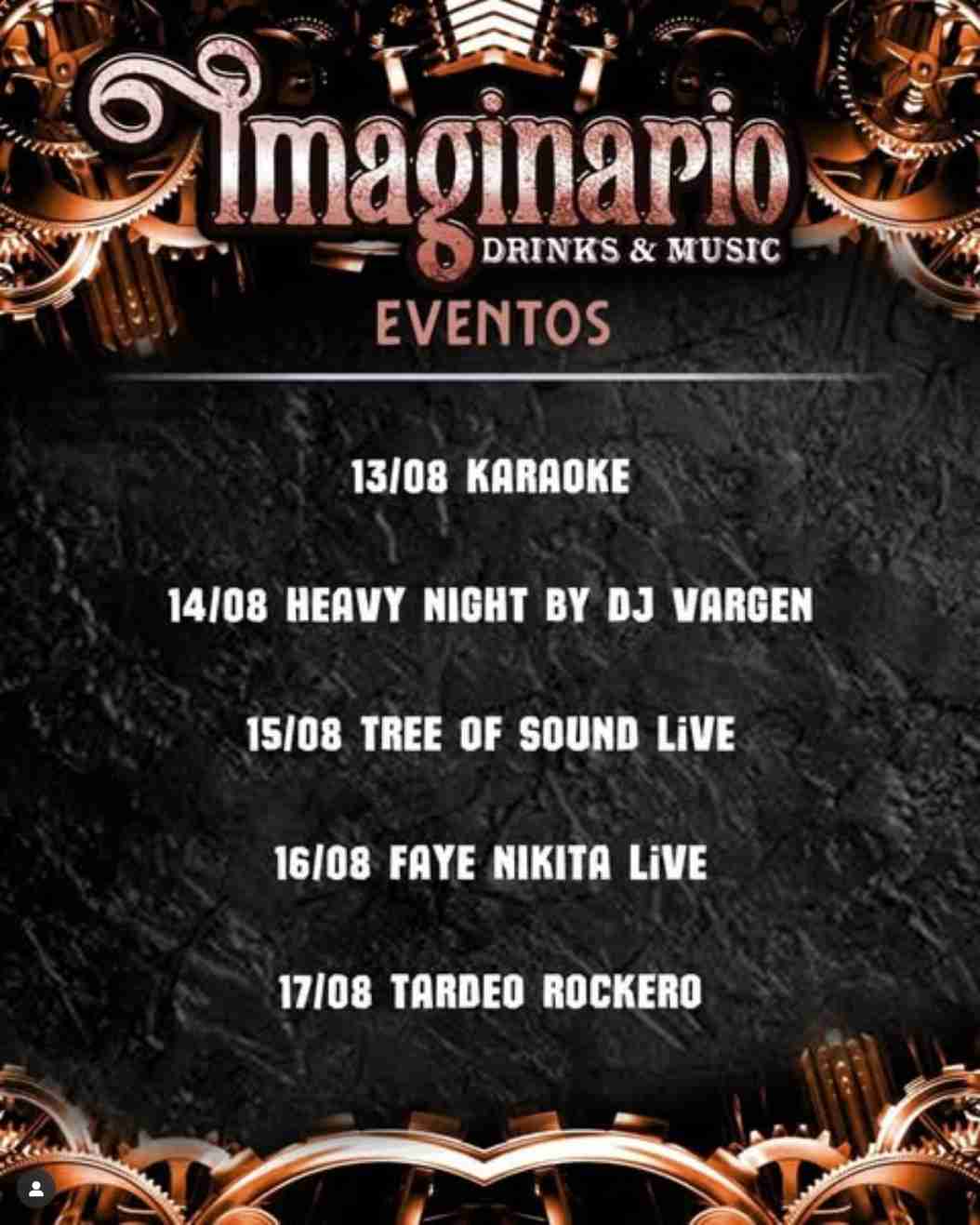 Programa de Imaginario 3ª semana agosto