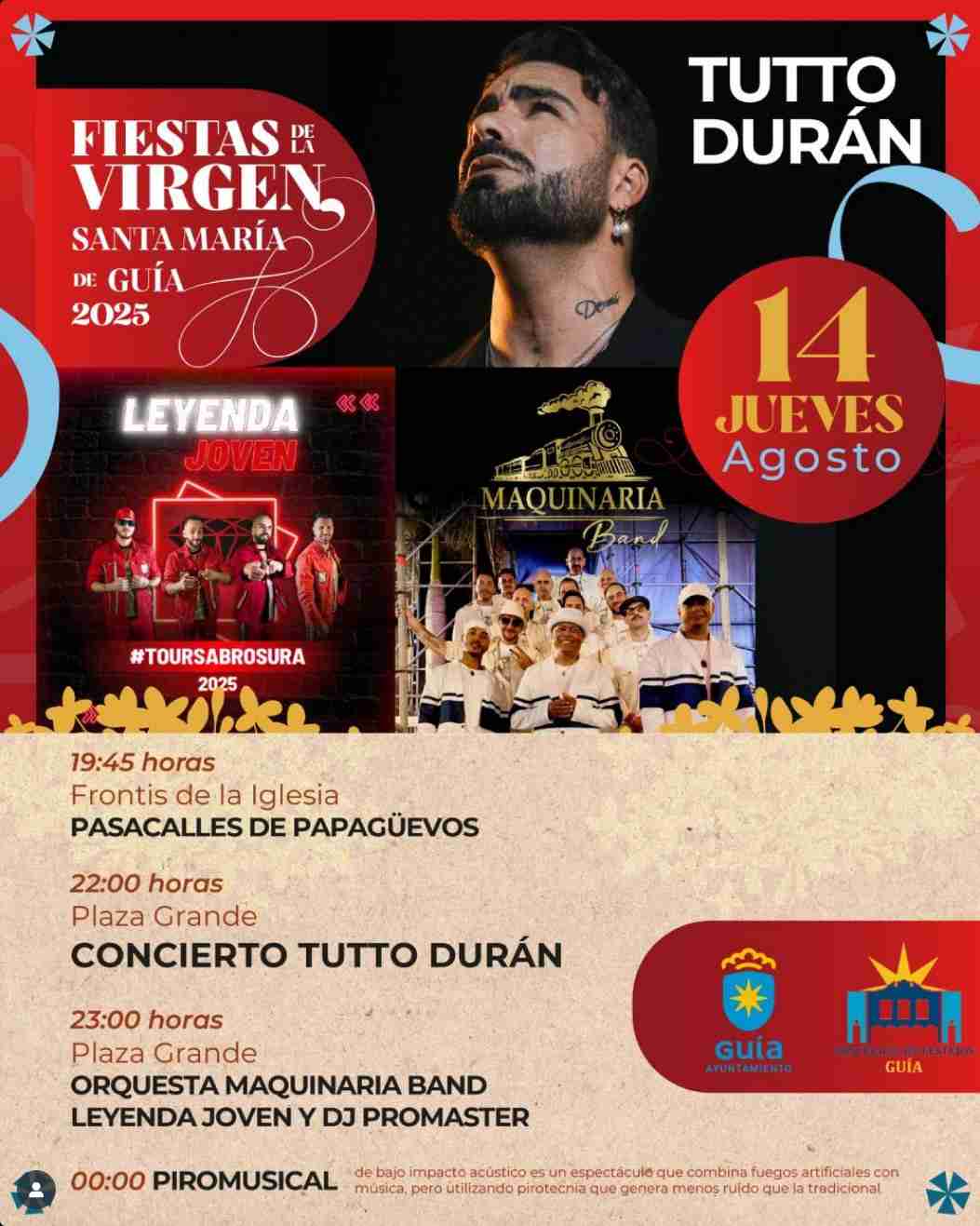 Fiestas - Santa María Guía 14 agosto
