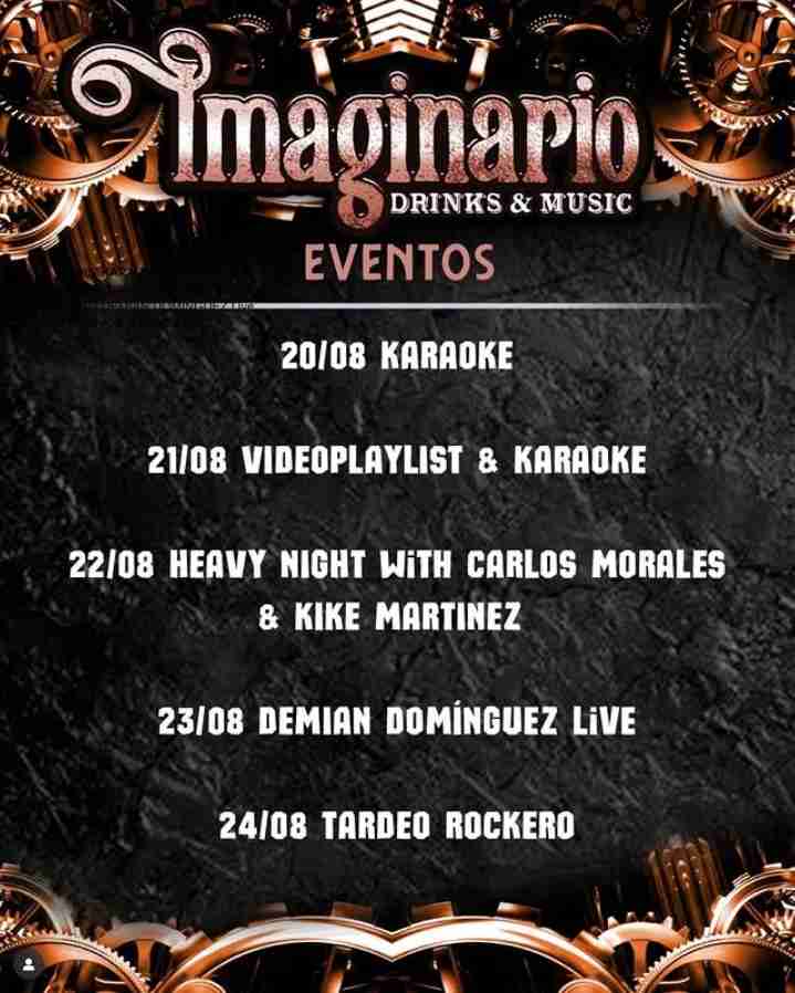 Programa de Imaginario 4ª semana agosto